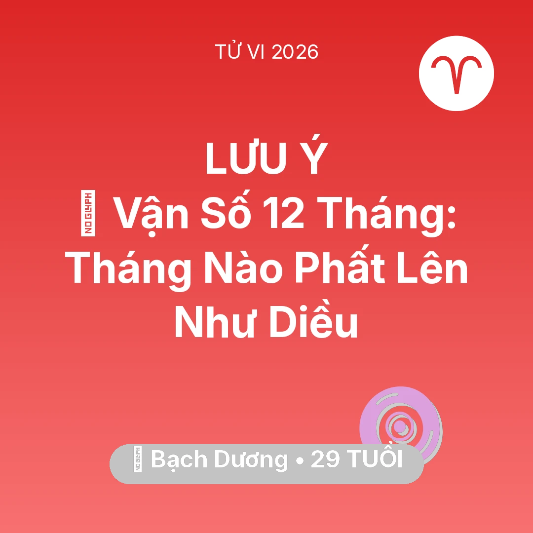 Tổng quan Vận Mệnh tuổi 29 - Xem tử vi Bạch Dương sinh năm 1997 : 📈 Vận Số 12 Tháng: Tháng Nào Bạch Dương Phất Lên Như Diều