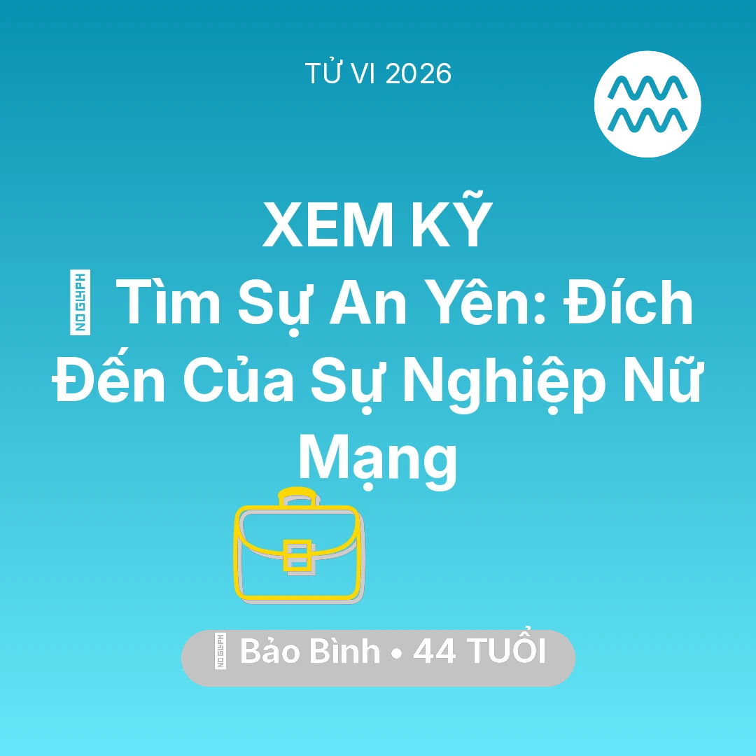 Tổng quan Sự Nghiệp tuổi 44 - Xem tử vi Bảo Bình sinh năm 1982 Nữ Mạng: 🕊️ Tìm Sự An Yên: Đích Đến Của Sự Nghiệp Nữ Mạng Bảo Bình