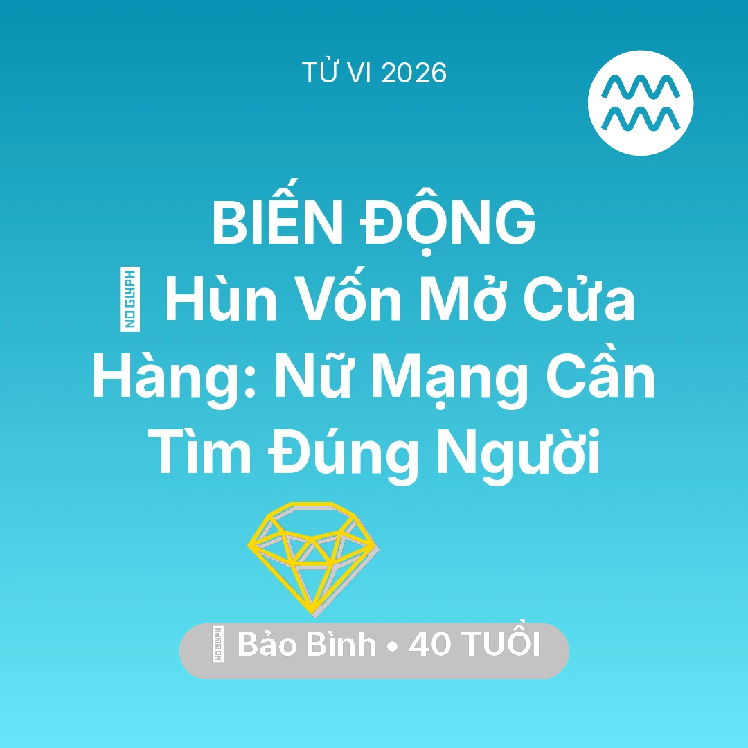 Tổng quan Tài Chính tuổi 40 - Xem tử vi Bảo Bình sinh năm 1986 Nữ Mạng: 🤝 Hùn Vốn Mở Cửa Hàng: Nữ Mạng Bảo Bình Cần Tìm Đúng Người