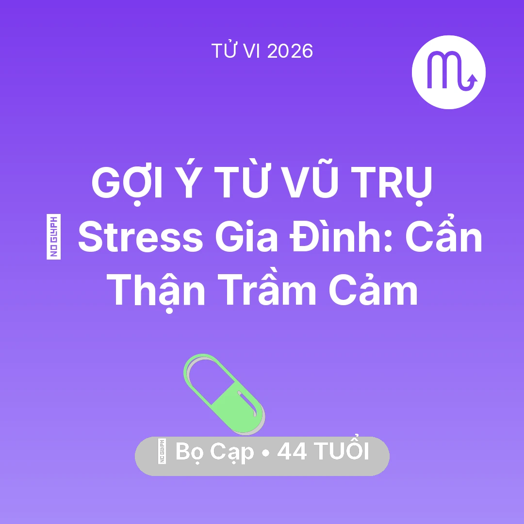 Tổng quan Sức Khỏe tuổi 44 - Xem tử vi Bọ Cạp sinh năm 1982 : 🛑 Stress Gia Đình: Bọ Cạp Cẩn Thận Trầm Cảm