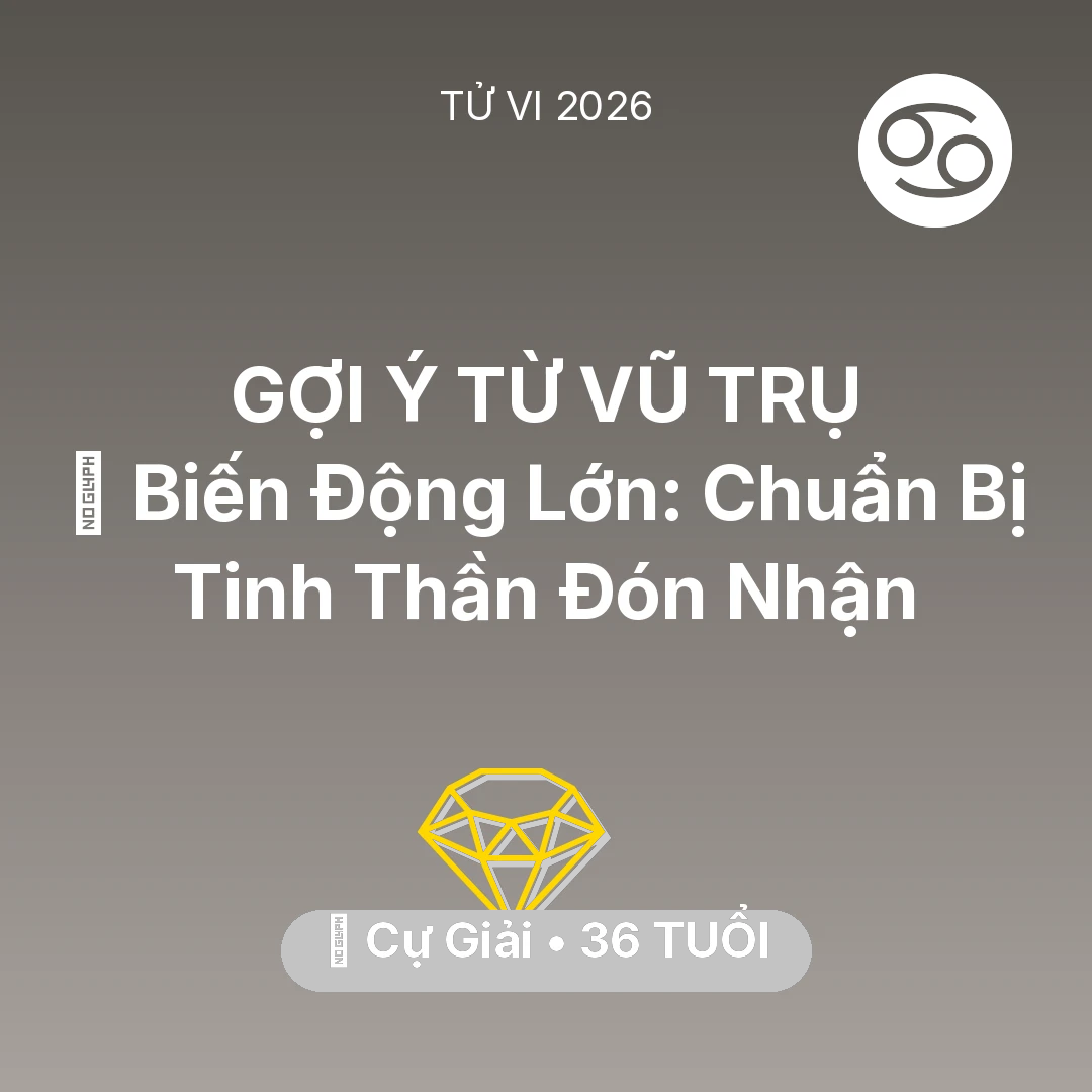 Tổng quan Tài Chính tuổi 36 - Xem tử vi Cự Giải sinh năm 1990 : 🌪️ Biến Động Lớn: Cự Giải Chuẩn Bị Tinh Thần Đón Nhận