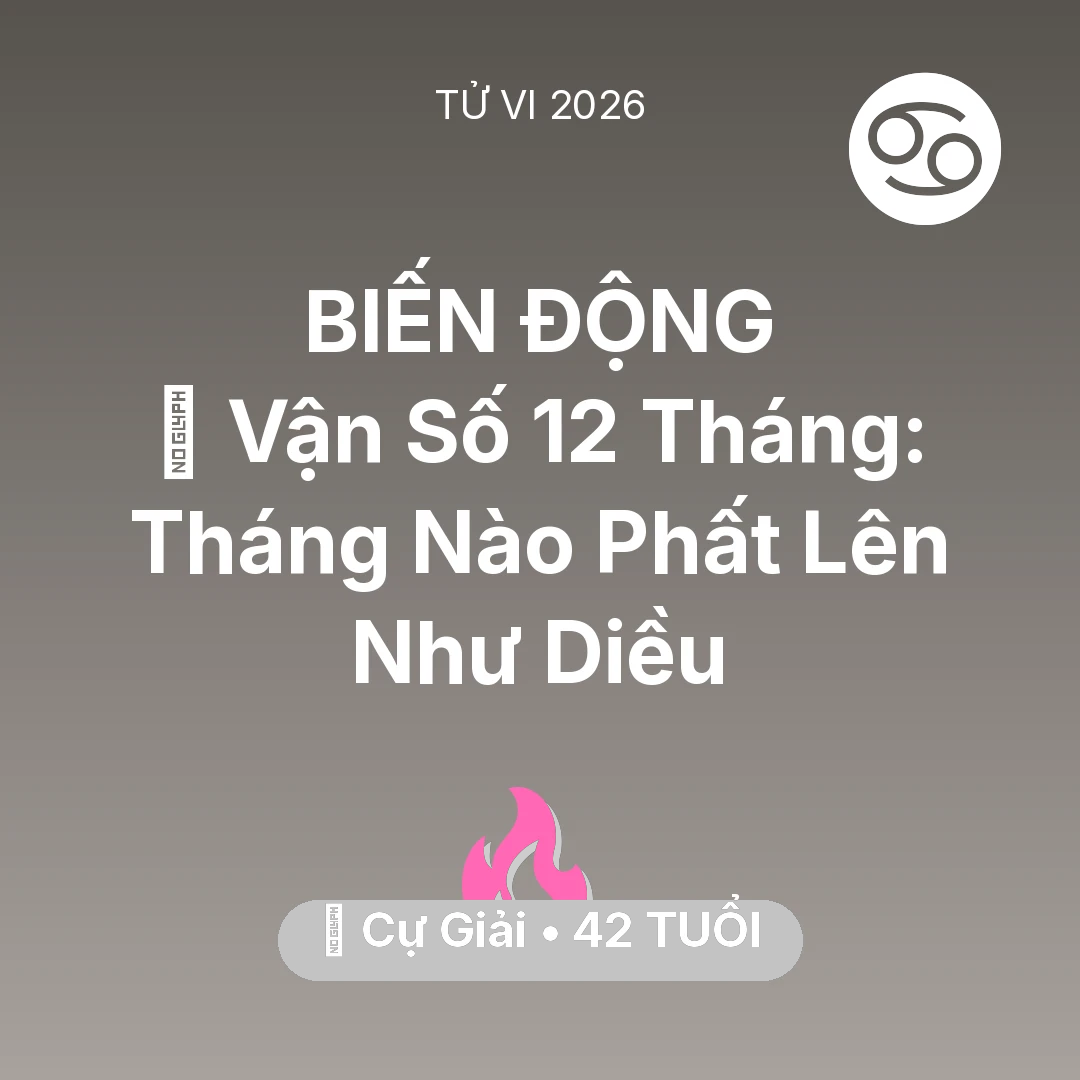 Tổng quan Tình Yêu tuổi 42 - Xem tử vi Cự Giải sinh năm 1984 : 📈 Vận Số 12 Tháng: Tháng Nào Cự Giải Phất Lên Như Diều