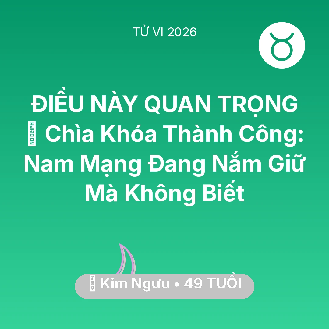 Tổng quan Vận Mệnh tuổi 49 - Xem tử vi Kim Ngưu sinh năm 1977 Nam Mạng: 🗝️ Chìa Khóa Thành Công: Nam Mạng Kim Ngưu Đang Nắm Giữ Mà Không Biết