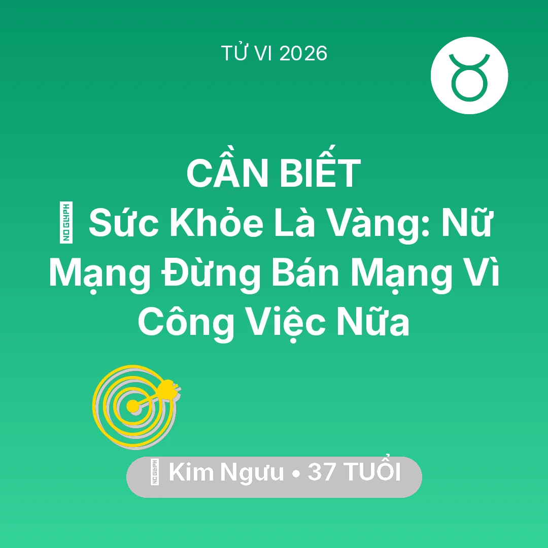 Tổng quan Sự Nghiệp tuổi 37 - Xem tử vi Kim Ngưu sinh năm 1989 Nữ Mạng: 🏥 Sức Khỏe Là Vàng: Nữ Mạng Kim Ngưu Đừng Bán Mạng Vì Công Việc Nữa