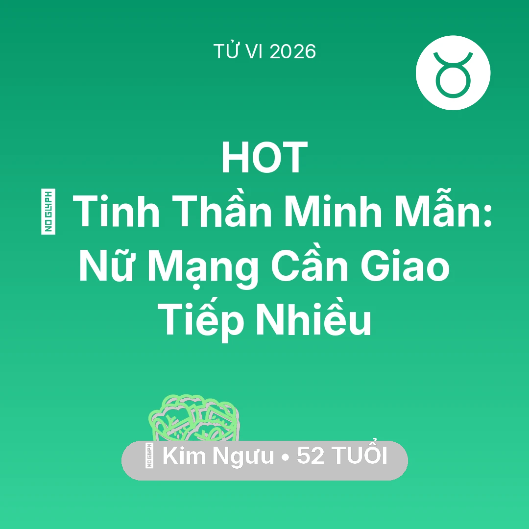 Tổng quan Sức Khỏe tuổi 52 - Xem tử vi Kim Ngưu sinh năm 1974 Nữ Mạng: 🗝️ Tinh Thần Minh Mẫn: Nữ Mạng Kim Ngưu Cần Giao Tiếp Nhiều