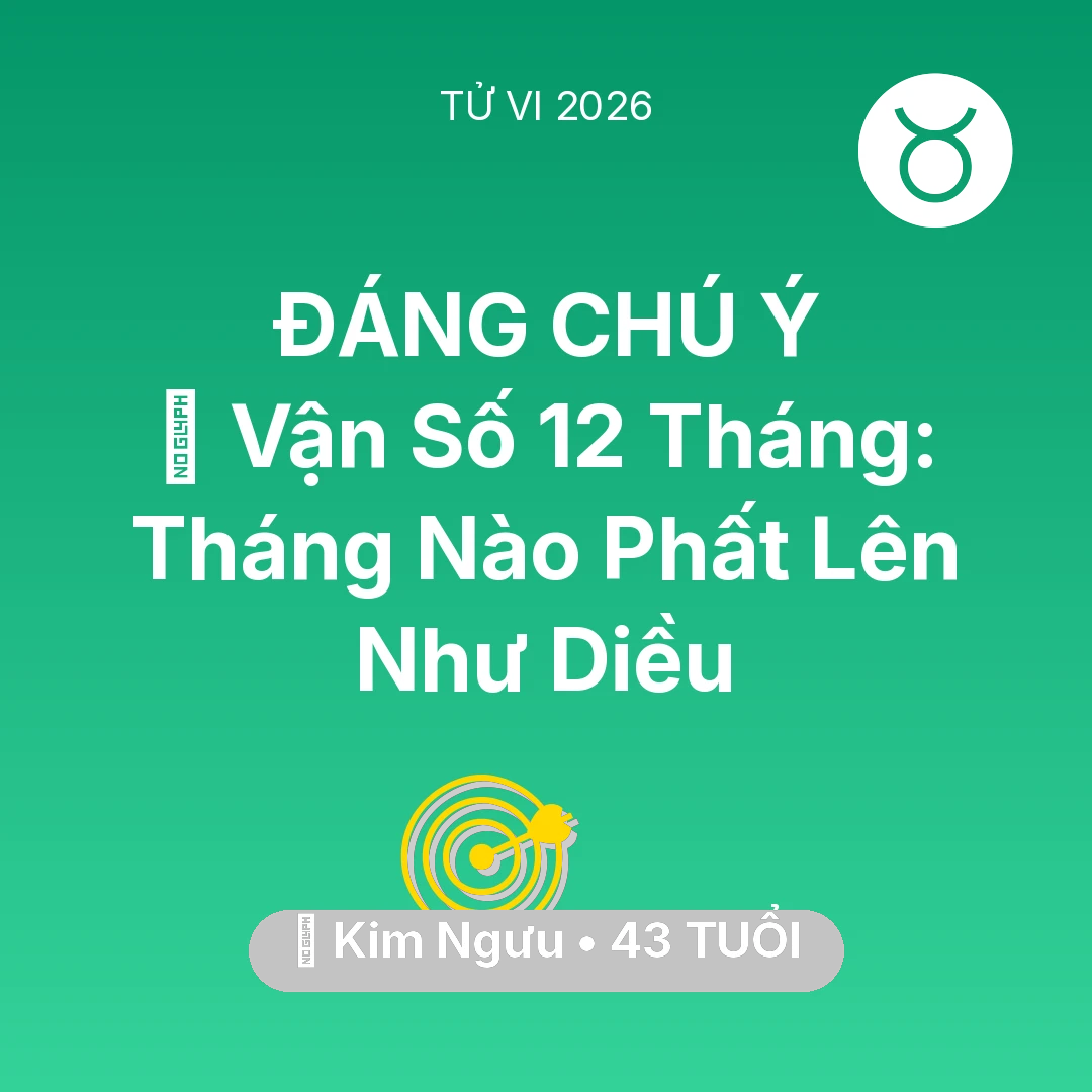 Tổng quan Sự Nghiệp tuổi 43 - Xem tử vi Kim Ngưu sinh năm 1983 : 📈 Vận Số 12 Tháng: Tháng Nào Kim Ngưu Phất Lên Như Diều