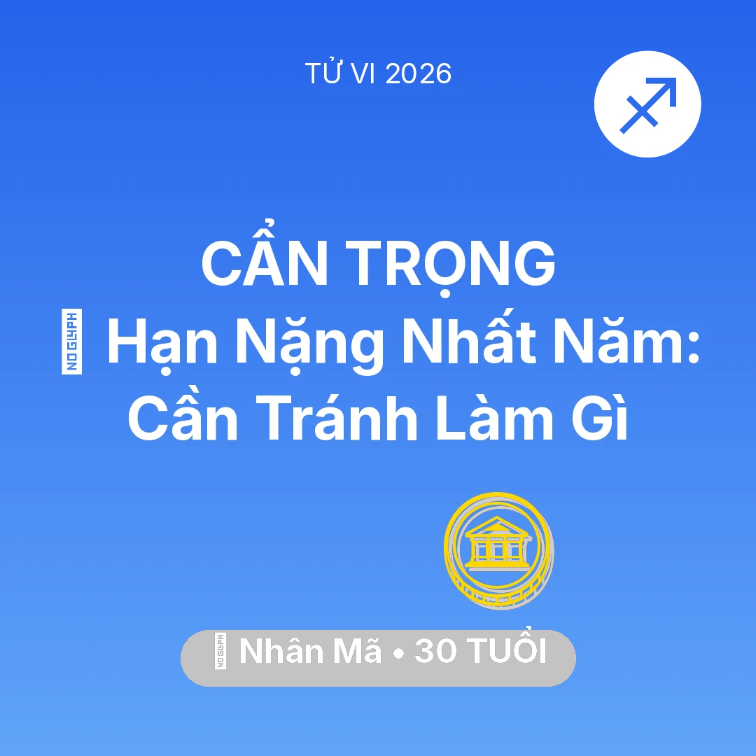 Tổng quan Tài Chính tuổi 30 - Xem tử vi Nhân Mã sinh năm 1996 : 📉 Hạn Nặng Nhất Năm: Nhân Mã Cần Tránh Làm Gì