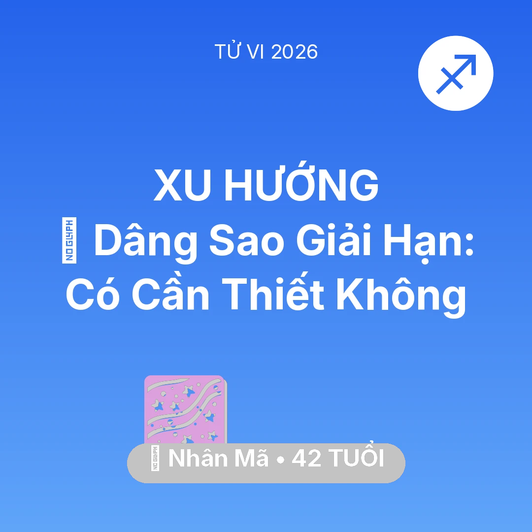 Tổng quan Vận Mệnh tuổi 42 - Xem tử vi Nhân Mã sinh năm 1984 : 🕯️ Dâng Sao Giải Hạn: Nhân Mã Có Cần Thiết Không