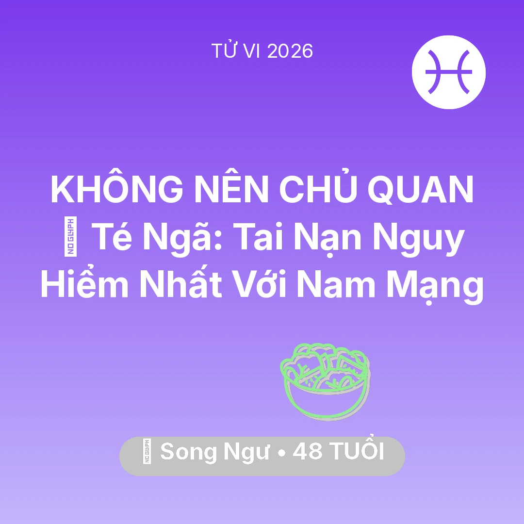 Tổng quan Sức Khỏe tuổi 48 - Xem tử vi Song Ngư sinh năm 1978 Nam Mạng: 🏥 Té Ngã: Tai Nạn Nguy Hiểm Nhất Với Nam Mạng Song Ngư