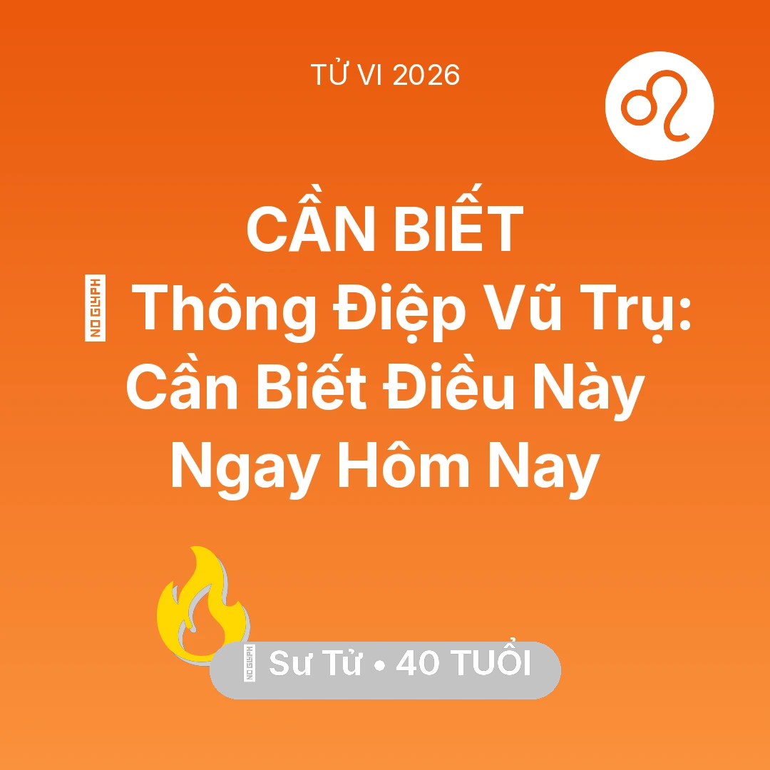 Tổng quan Sự Nghiệp tuổi 40 - Xem tử vi Sư Tử sinh năm 1986 : 🌌 Thông Điệp Vũ Trụ: Sư Tử Cần Biết Điều Này Ngay Hôm Nay
