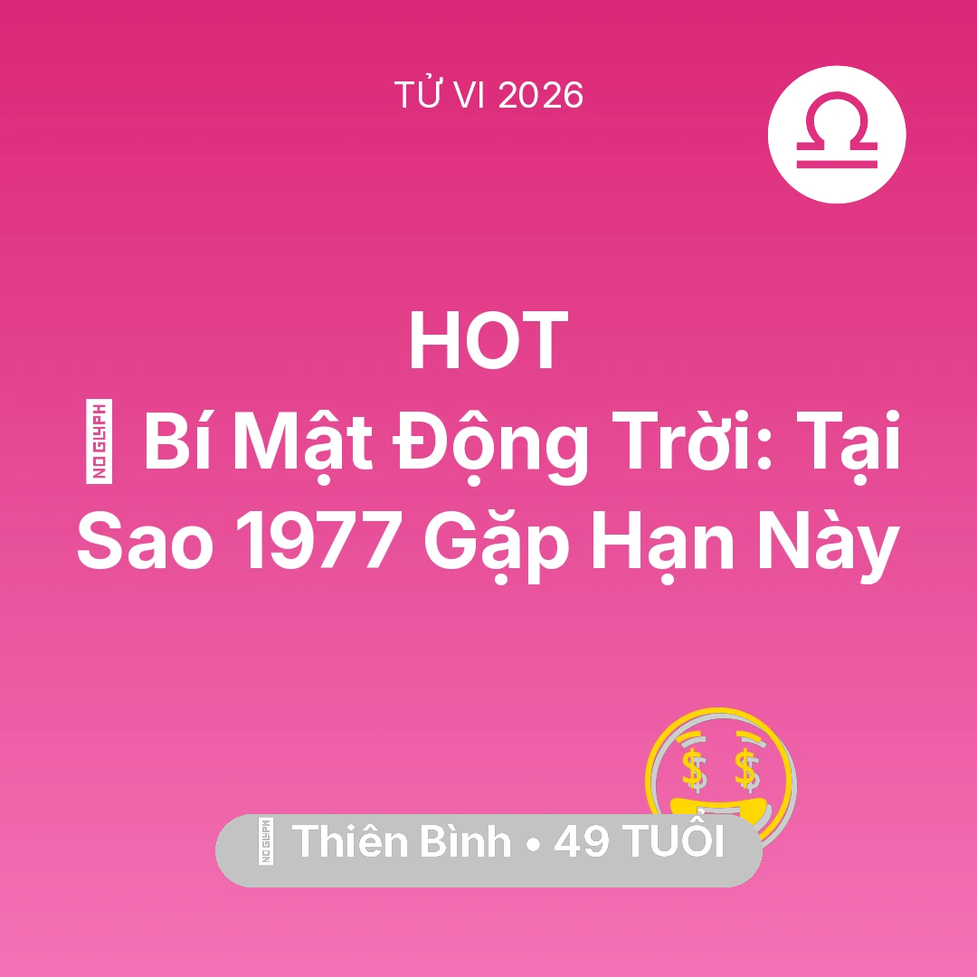 Tổng quan Tài Chính tuổi 49 - Xem tử vi Thiên Bình sinh năm 1977 : 🤫 Bí Mật Động Trời: Tại Sao Thiên Bình 1977 Gặp Hạn Này