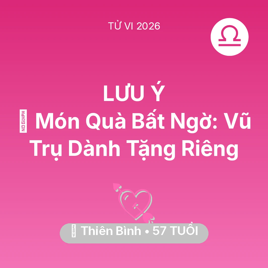 Tổng quan Tình Yêu tuổi 57 - Xem tử vi Thiên Bình sinh năm 1969 : 🎁 Món Quà Bất Ngờ: Vũ Trụ Dành Tặng Riêng Thiên Bình