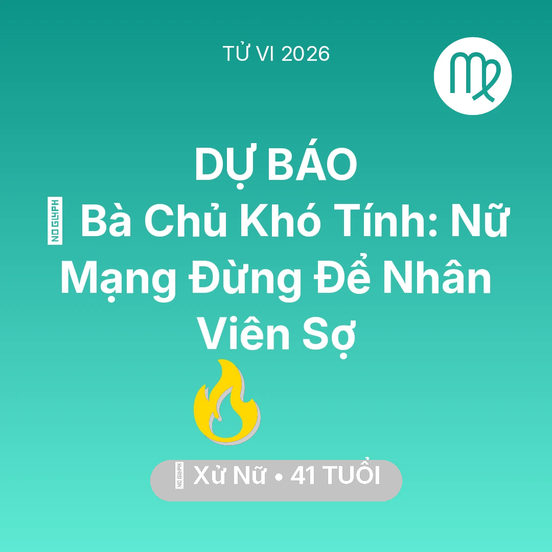 Tổng quan Sự Nghiệp tuổi 41 - Xem tử vi Xử Nữ sinh năm 1985 Nữ Mạng: 👵 Bà Chủ Khó Tính: Nữ Mạng Xử Nữ Đừng Để Nhân Viên Sợ