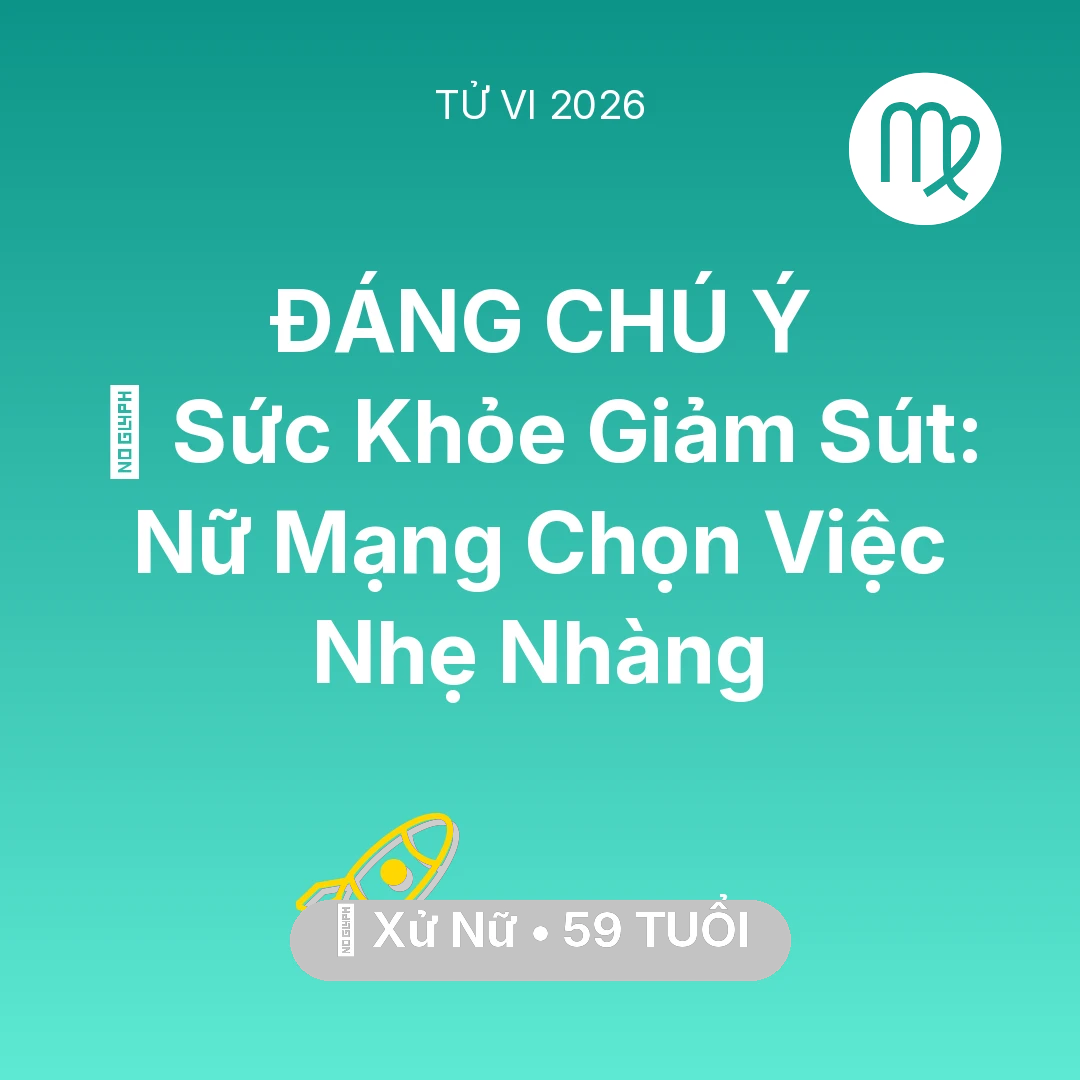 Tổng quan Sự Nghiệp tuổi 59 - Xem tử vi Xử Nữ sinh năm 1967 Nữ Mạng: 📉 Sức Khỏe Giảm Sút: Nữ Mạng Xử Nữ Chọn Việc Nhẹ Nhàng