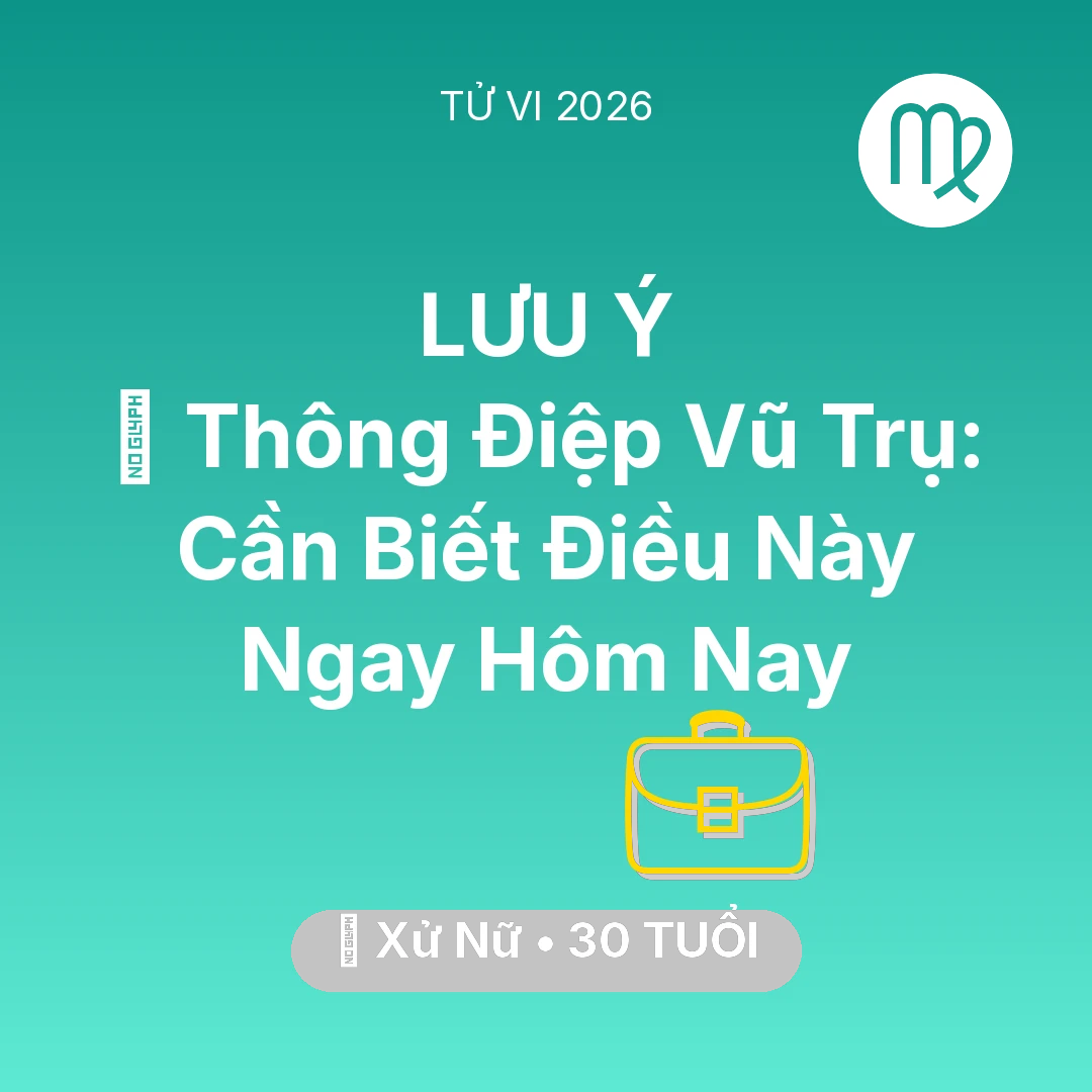 Tổng quan Sự Nghiệp tuổi 30 - Tử vi Xử Nữ sinh năm 1996 trong năm 2026: 🌌 Thông Điệp Vũ Trụ: Xử Nữ Cần Biết Điều Này Ngay Hôm Nay